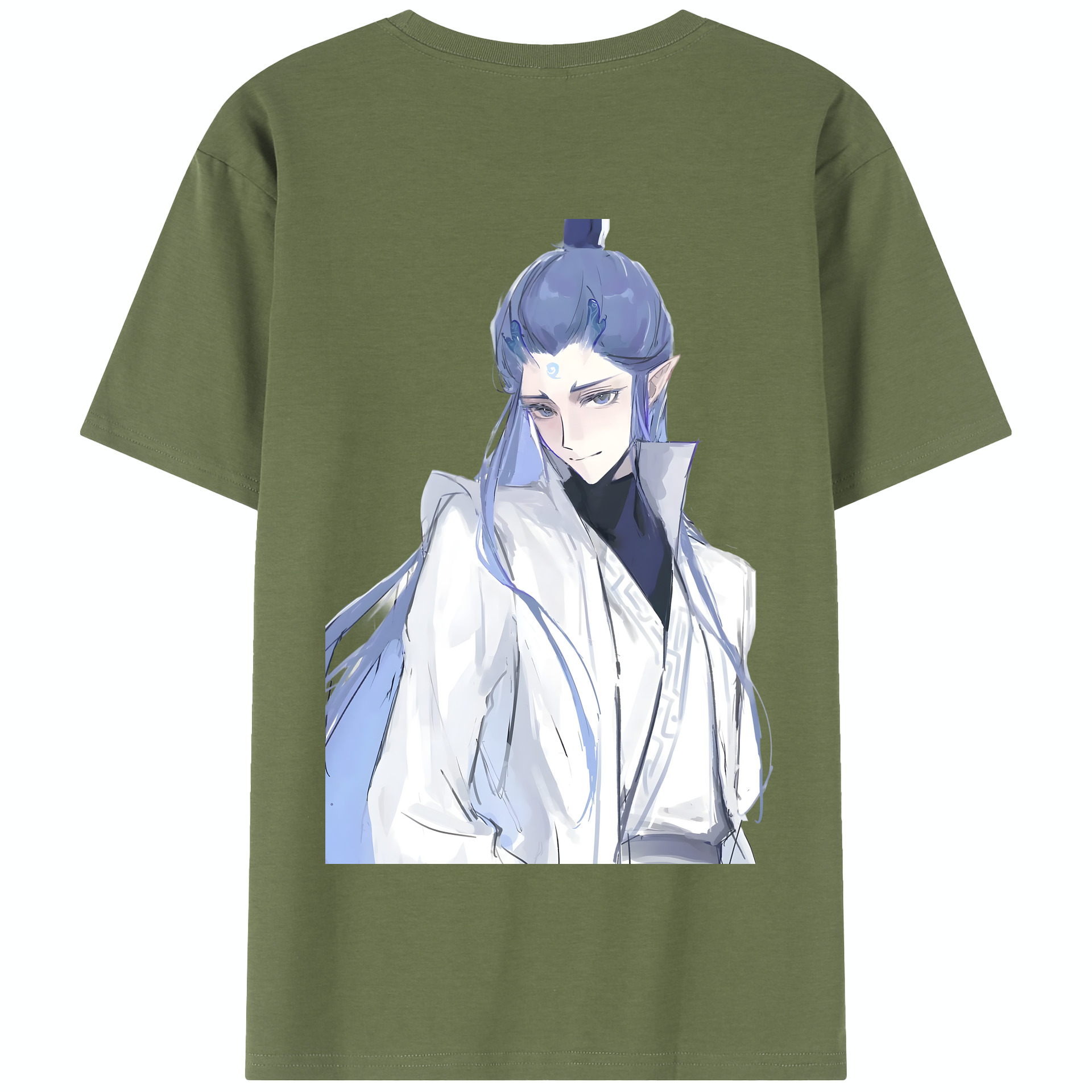 （画像用） Ne Zha 2 ナタ 魔童の大暴れ 綿100％半袖Tシャツ（背面プリント）